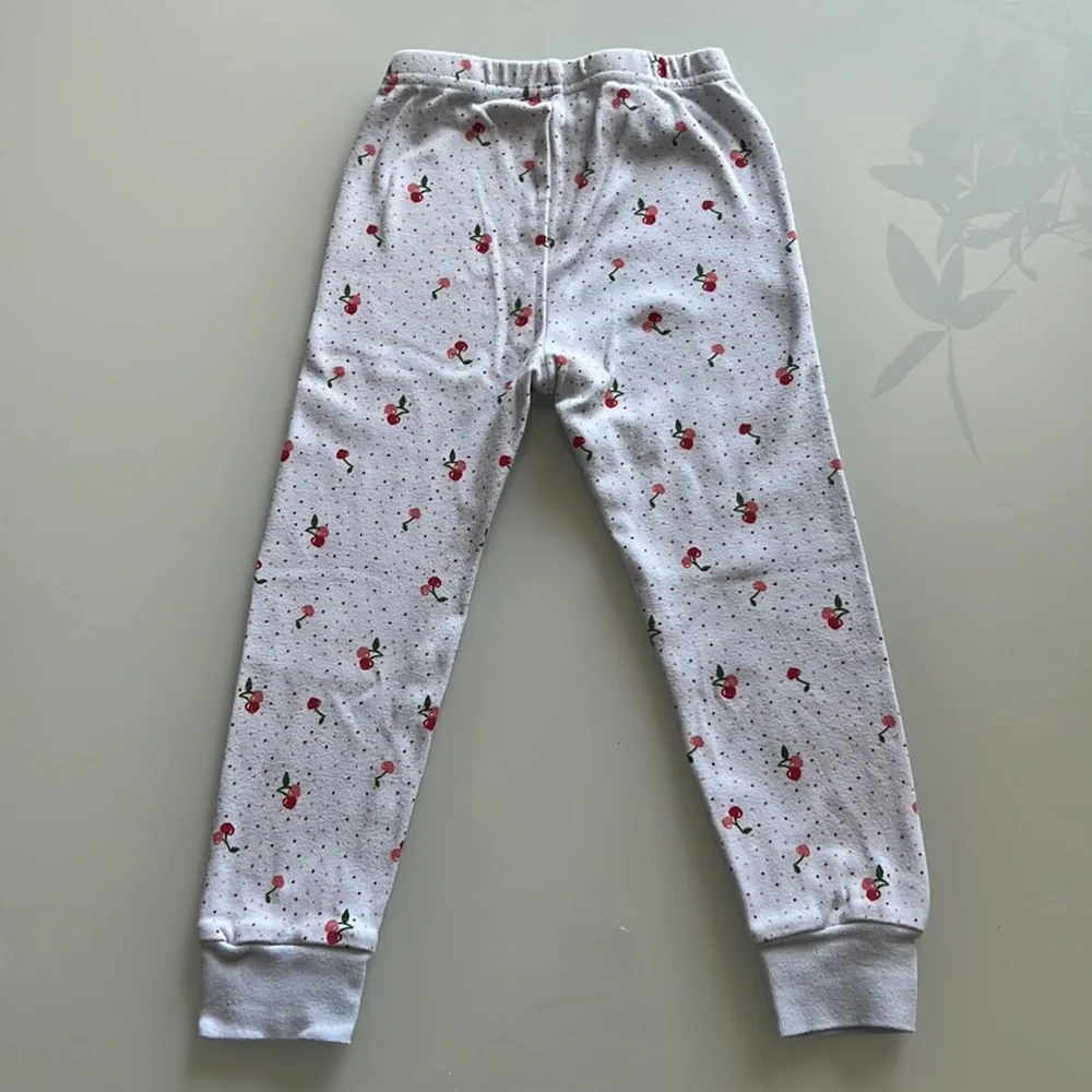 Janie and Jack Cherry Print Pajamas Sz 4 - Picture 8 of 10